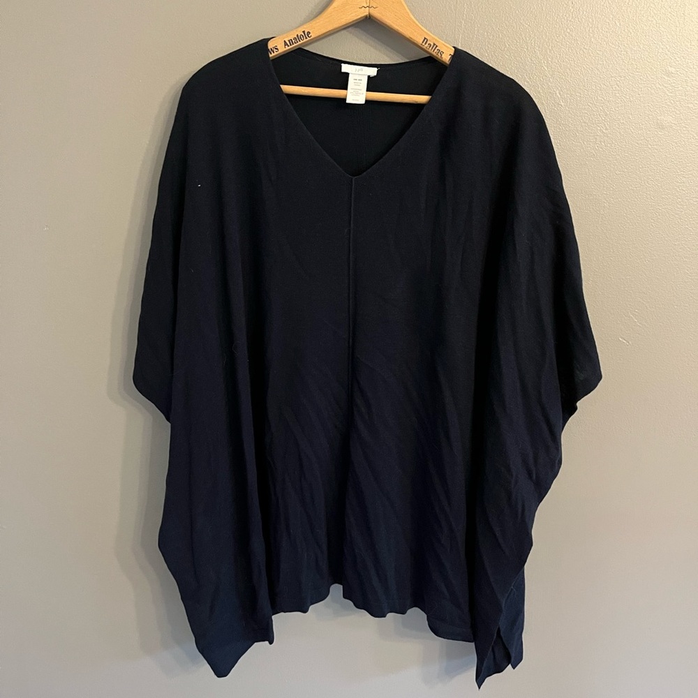 J Jill Navy Blue Cape